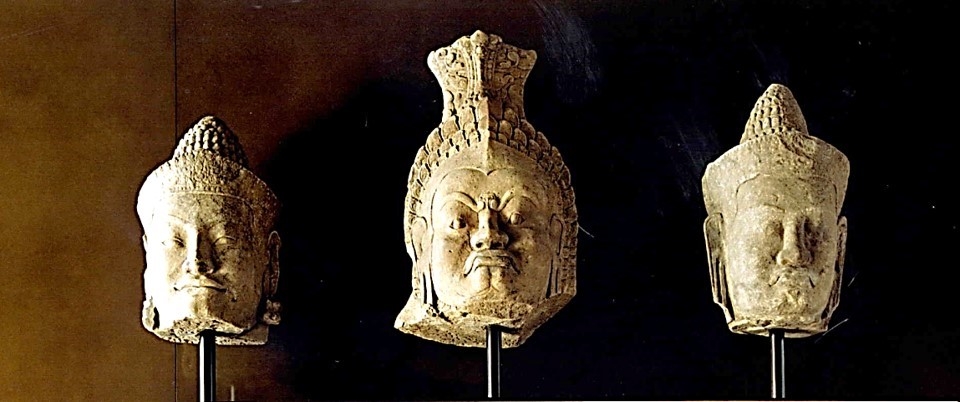 Picture of three of the Angkor Thom Heads