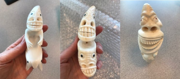 3 carved Inuit sculptures