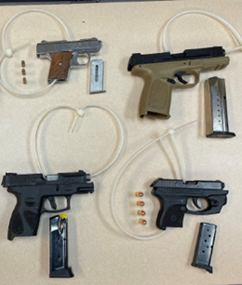 Photo of four firearms sold to the CI