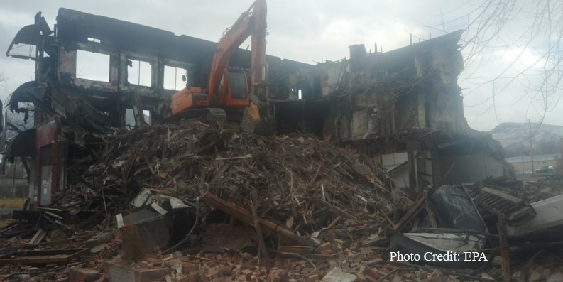 Demolition picture of Broadway Hotel