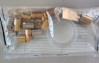 Scraps of precious metals