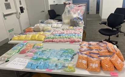 Photo of narcotics recovered from the Washington Heights Building