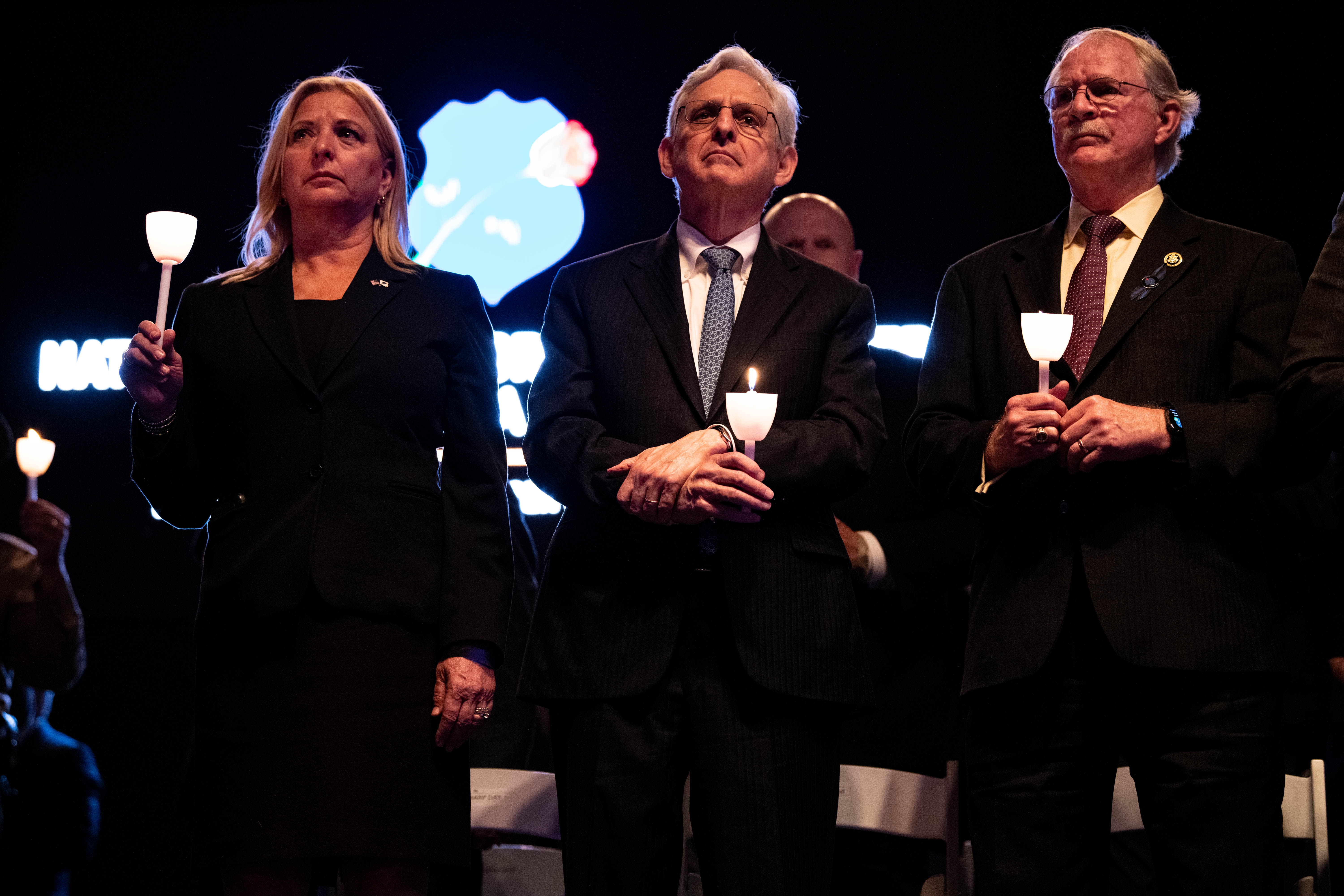 Attorney General Garland at the National Law Enforcement Officers Memorial Fund’s annual candlelight vigil.