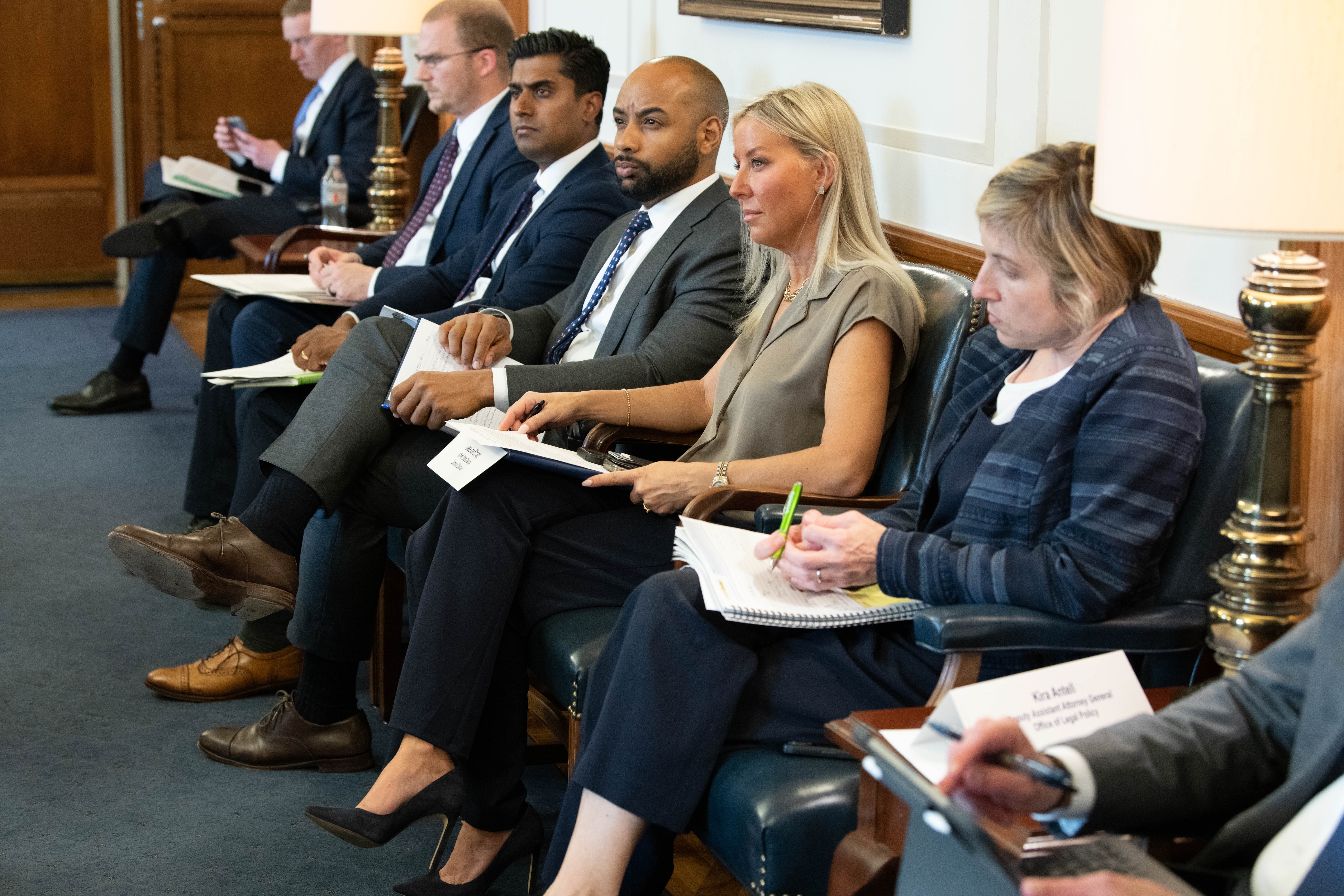 Department employees at the Violent Crime Reduction Steering Committee.