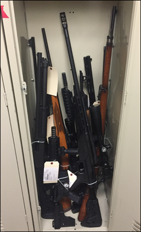 Guns in closet