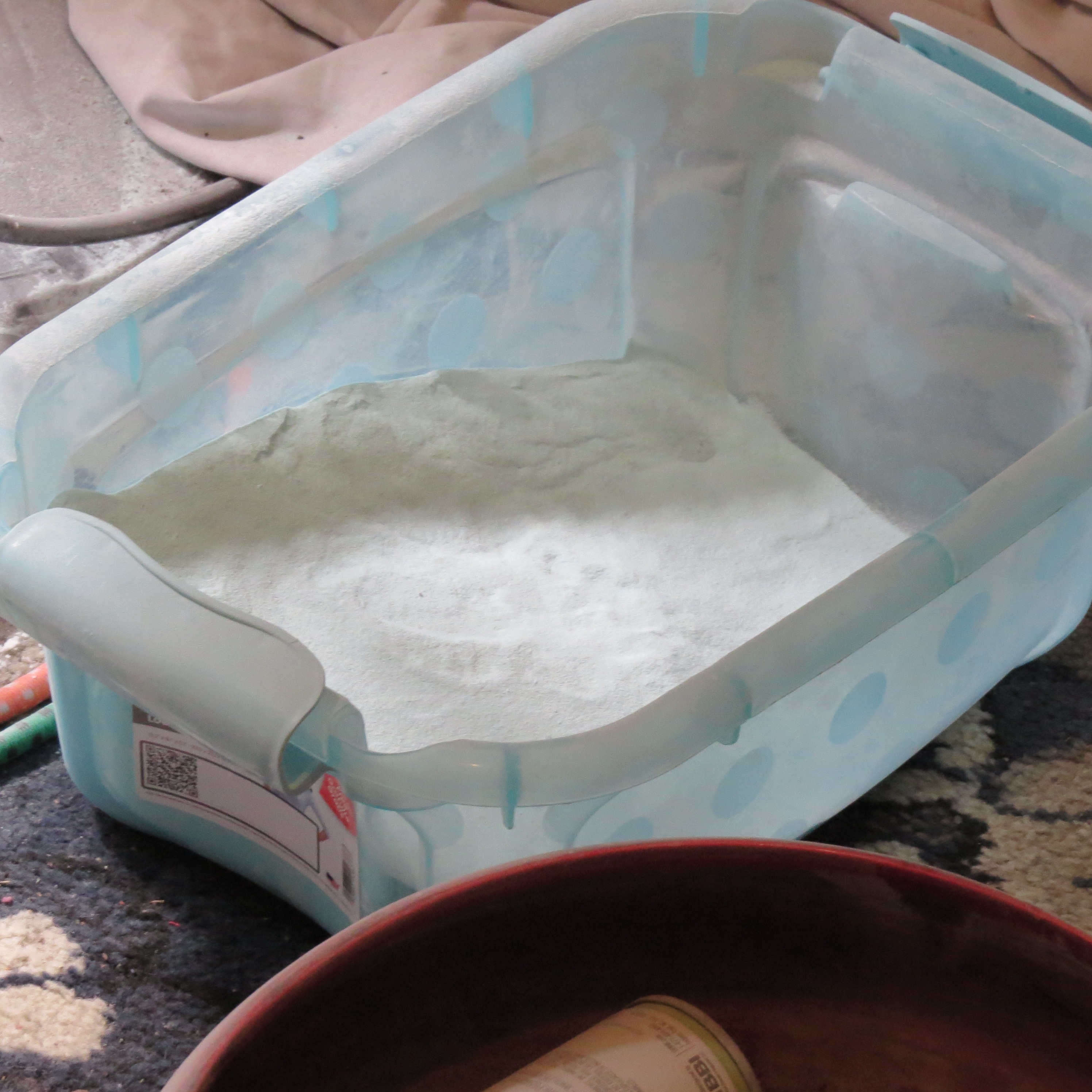 Plastic bucket of fentanyl