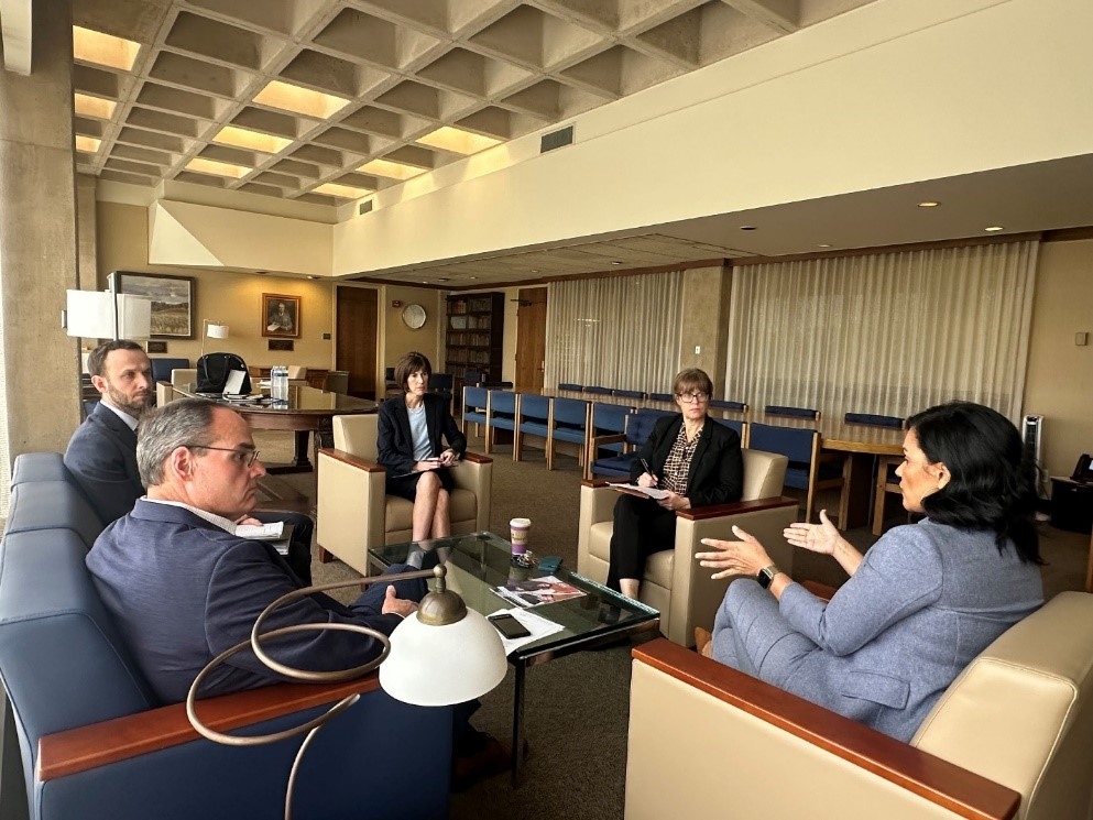 Director Rossi and ATJ staff met with faculty at the University of Kansas School of Law.