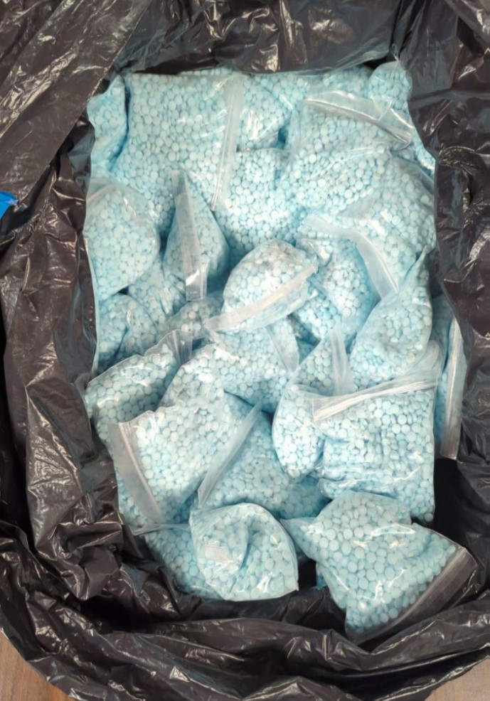Pile of fentanyl pills