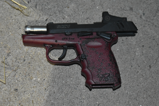 Photo of the gun from the crime scene