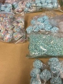 bags of illegal drugs 