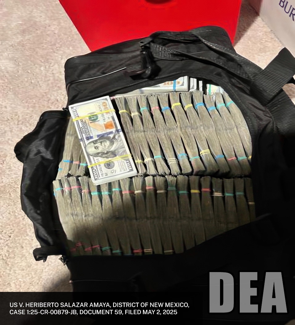 Cash seized in Salem, Oregon