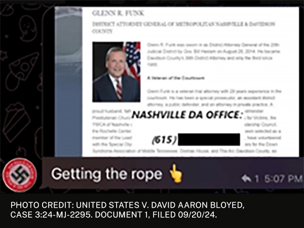 Graphical user interface with text including Glenn R. Funk’s name, title, professional biography and message stating “Getting the rope.”