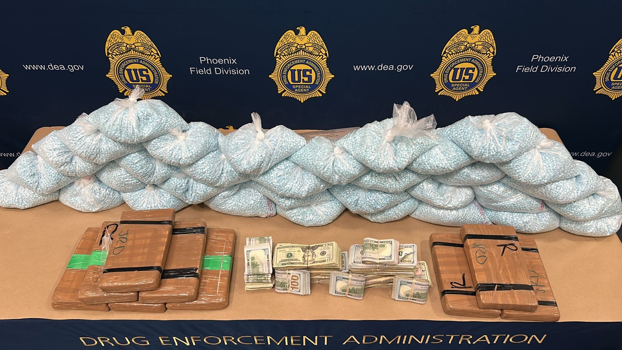 Photograph of fentanyl seized from charged individuals.