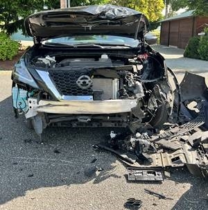 vehicle smashed