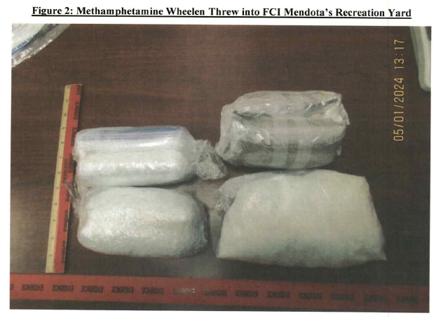 Meth thrown in yard