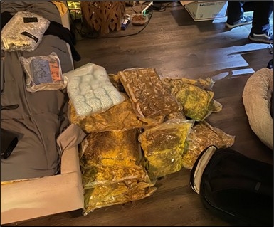 Drugs seized at AirBnB