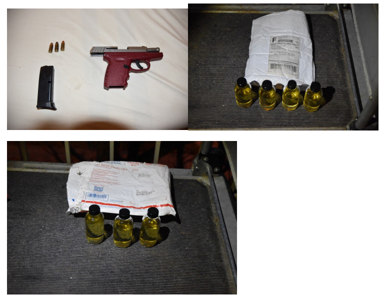 Items recovered from Ragland’s residences.