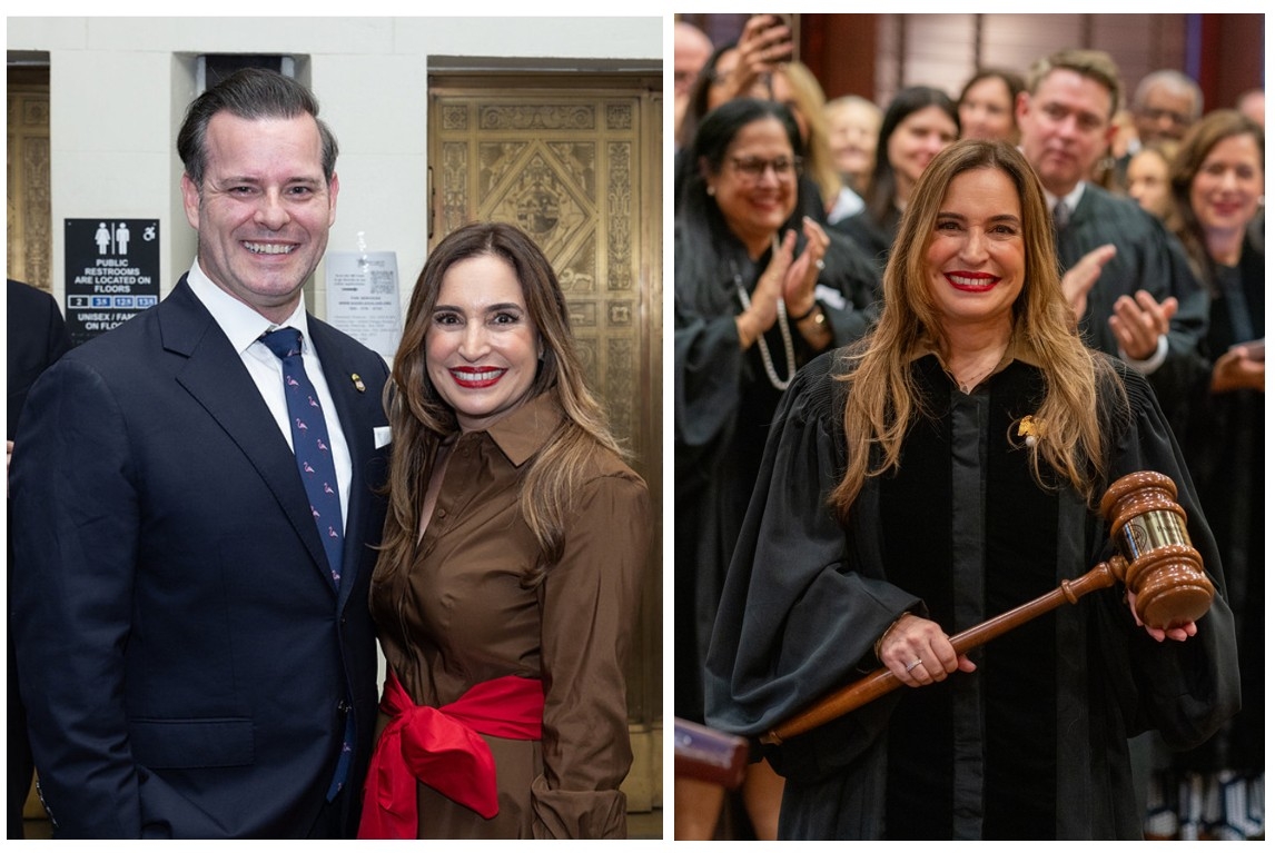 US Attorney Jason A. Reding Quiñones alongside Former US Attorney Ariana Fajardo Orshan