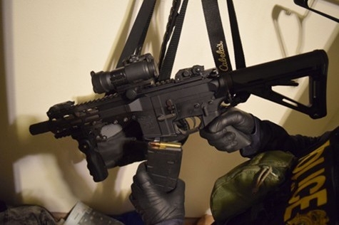 Loaded Anderson Manufacturing AM-15 multi-caliber rifle