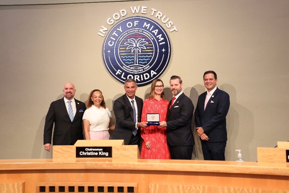 U.S. Attorney Reding Quinones receives Key to the City of Miami