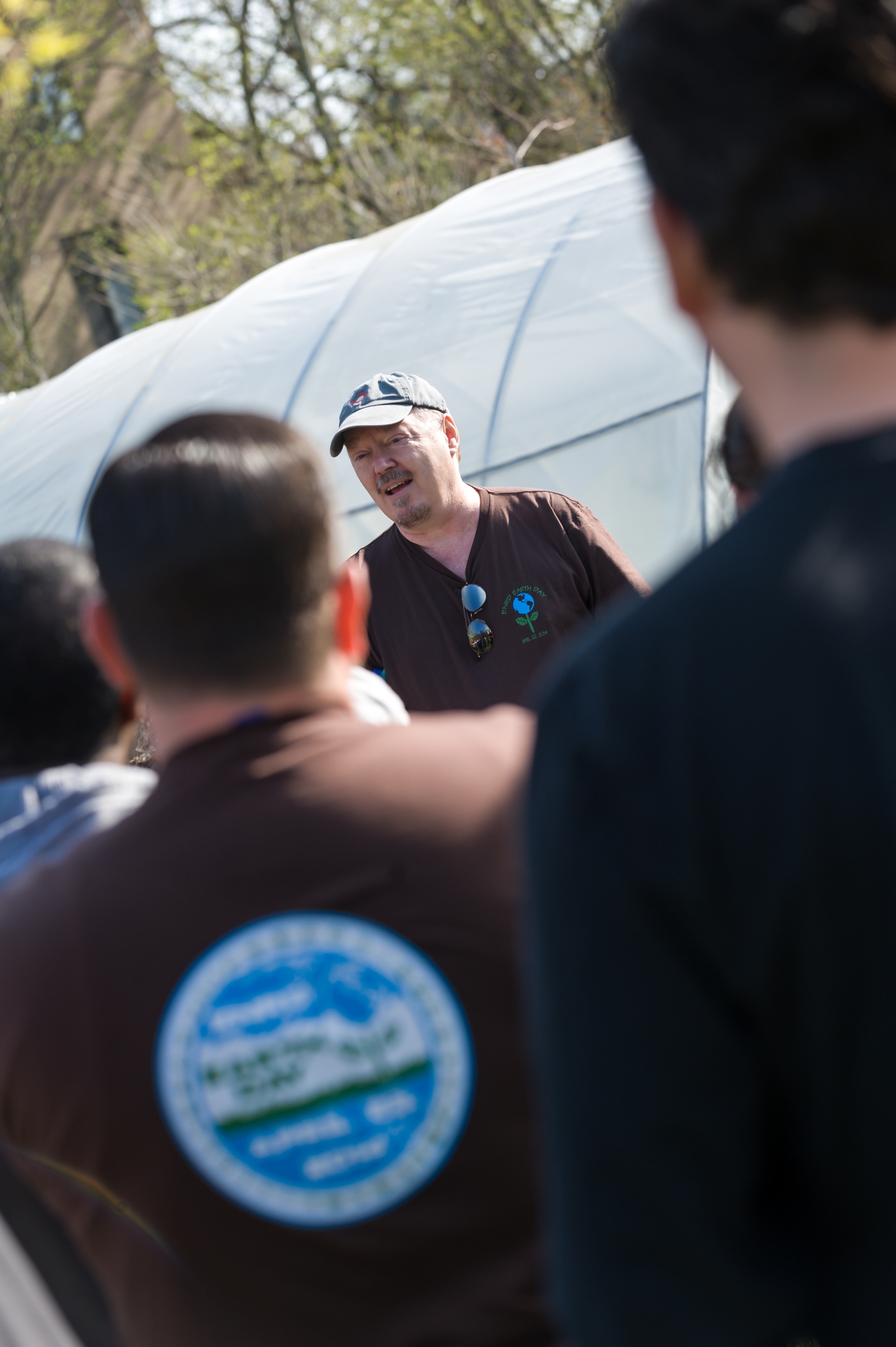 AAG (A) Robert Dreher addresses the crowd of ENRD and community volunteers