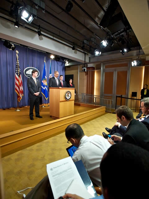 Reporters Look On