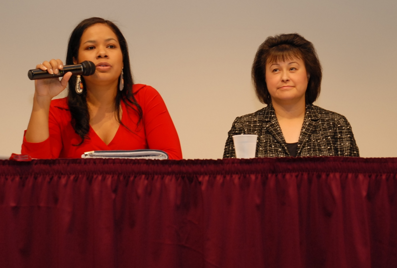 Lillian A. Sparks (Lakota Woman of the Rosebud and Oglala Sioux Tribe) and Dr. Yvette Roubideaux (Rosebud Sioux Tribe)