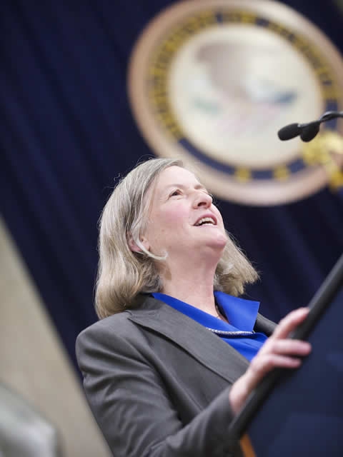 Newly appointed AAG for the Office of Legal Council Virginia Seitz is the first woman to fill this AAG post.