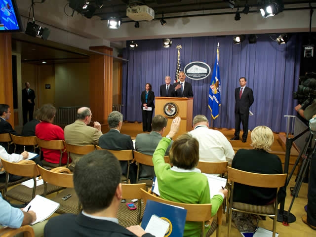 Attorney General Holder takes questions from the press regarding the recently unfoiled assasination plot.