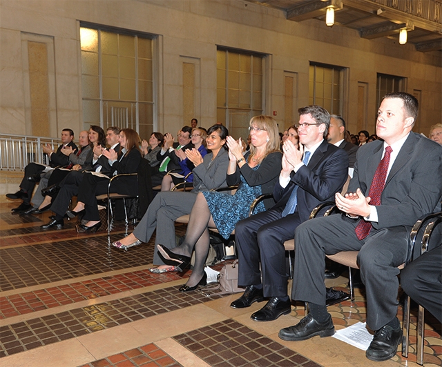 Antitrust Division staff members attend the 2012 Division awards ceremony.