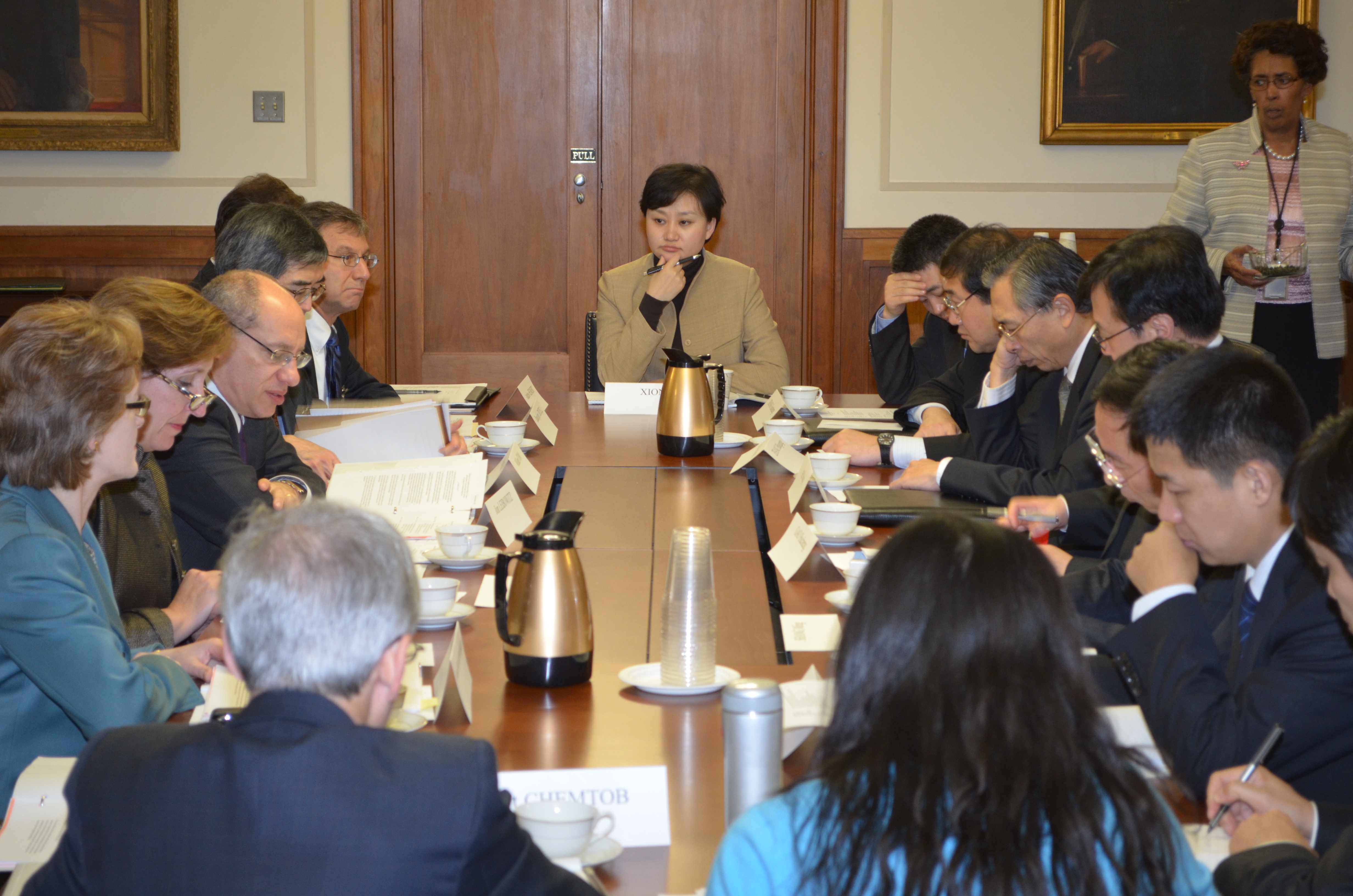 Department of Justice, Federal Trade Commission, and Chinese government officials meet in Washington, D.C.