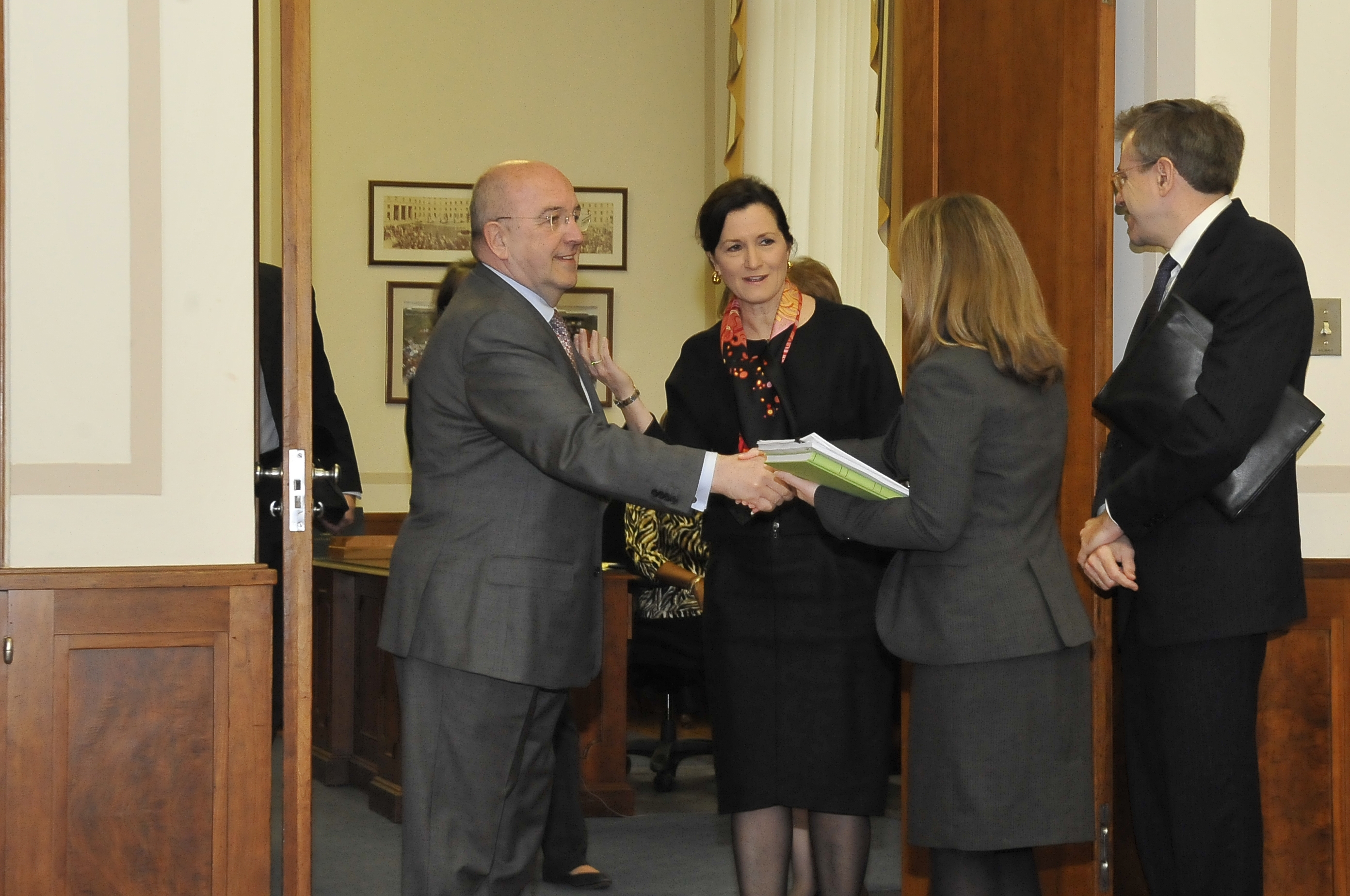 AAG Christine Varney introduces VP of the European Commission responsible for Competition Policy, Joaquin Almunia.