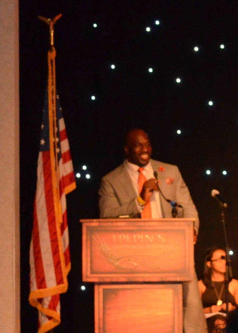 keynote speaker Thaddeus Bullard aka Titus O'Neil