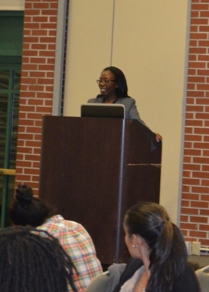 USAO Outreach Specialist Khalilah Daniels thanks the participants.