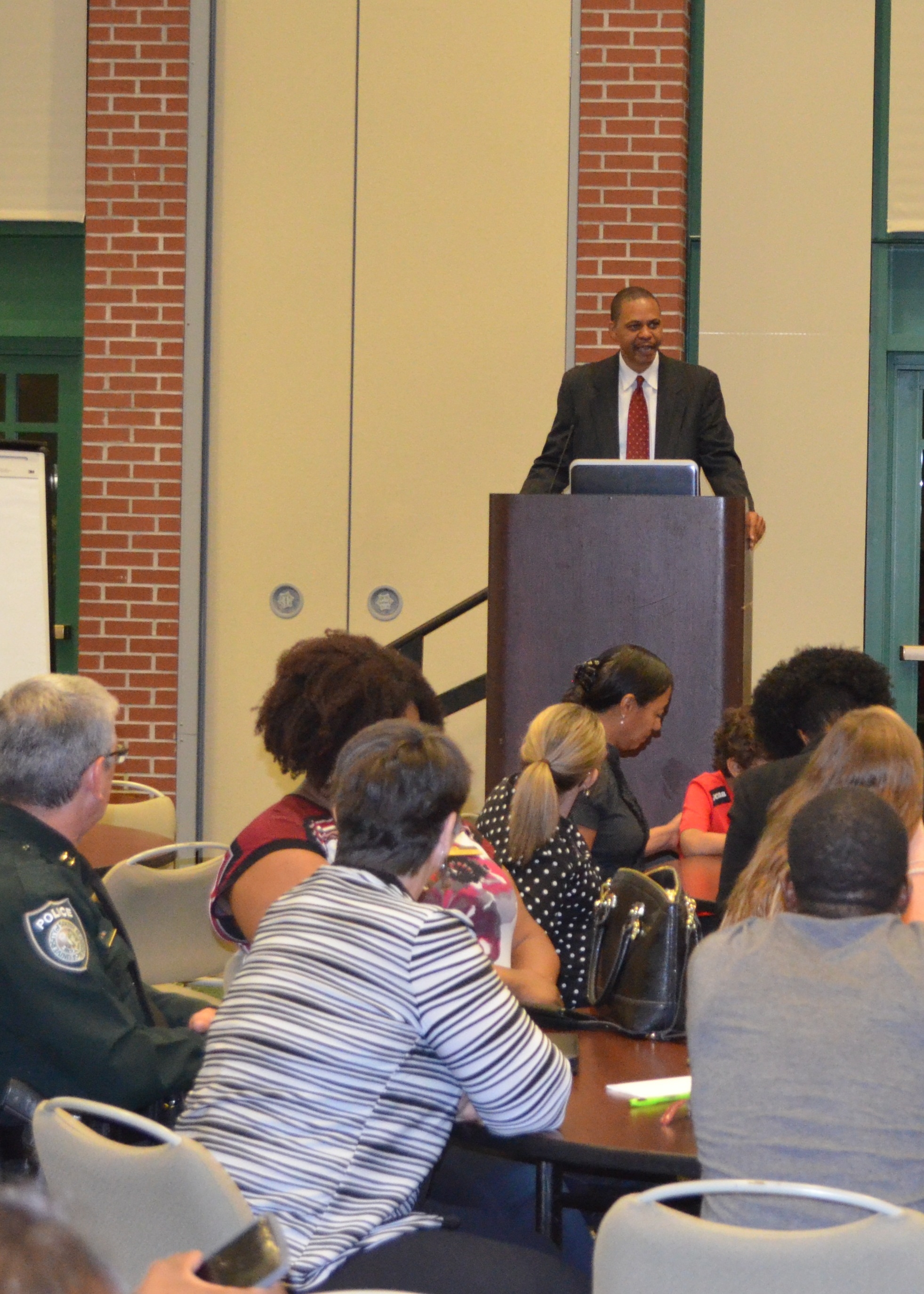 USAO Public Affairs Officers wraps up the event.