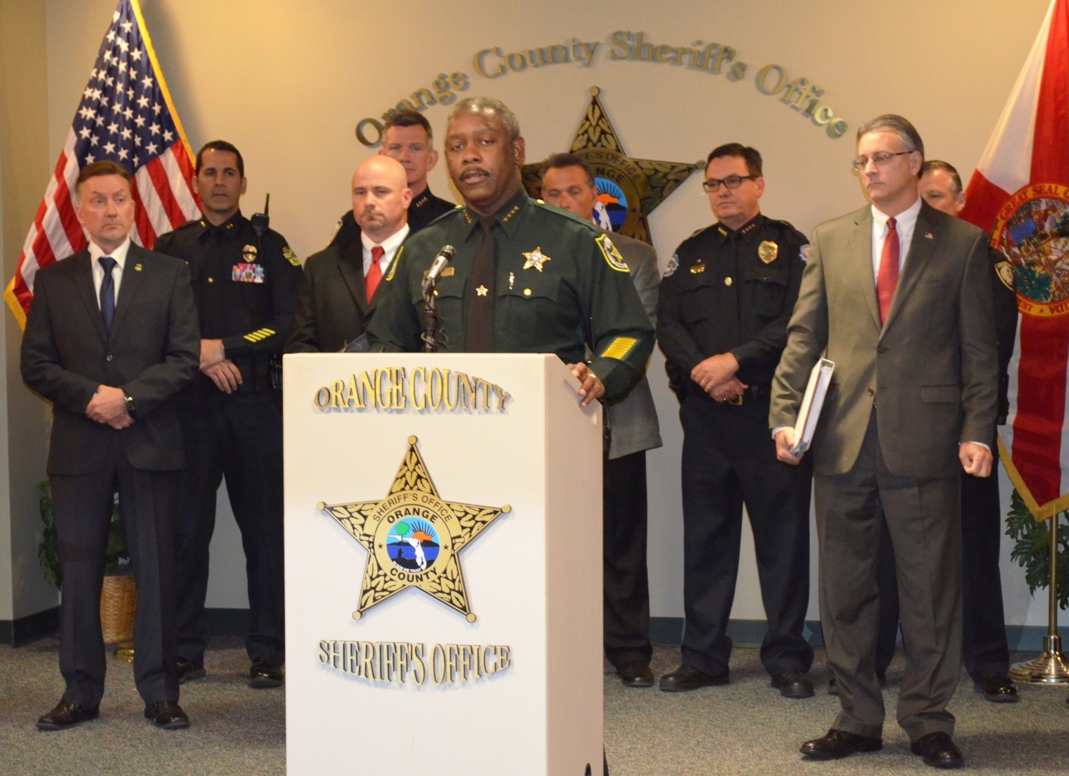 Sheriff Demings discusses mutli-prong approach to heroin in Orange County.