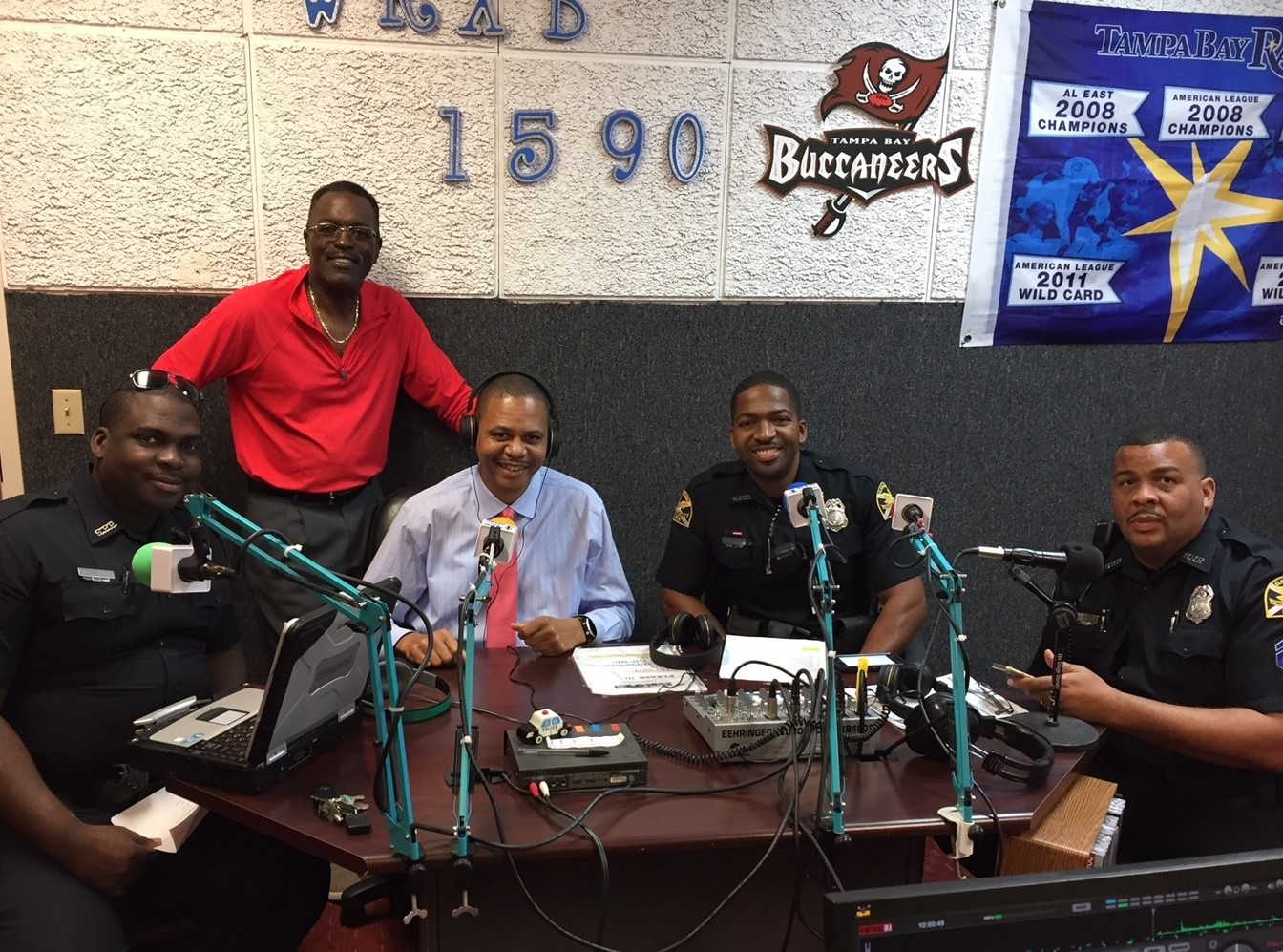 Outreach team at WRXB’s  Police and Community Radio
