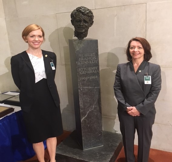 AUSAs Griffin and Corinis in the Great Hall of Justice