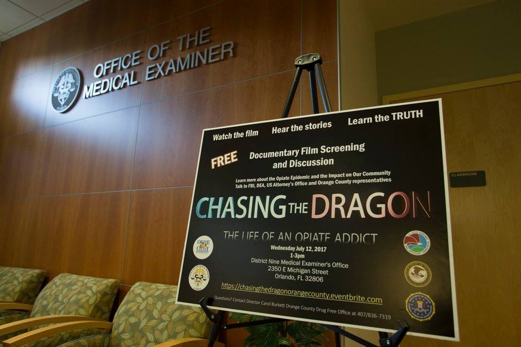 Chasing the Dragon Private Viewing at the Orange County Medical Examiner's Officer