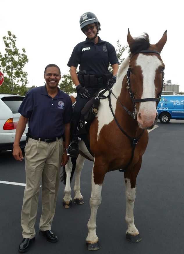 Tampa PD horsing around with Public Affairs Officer