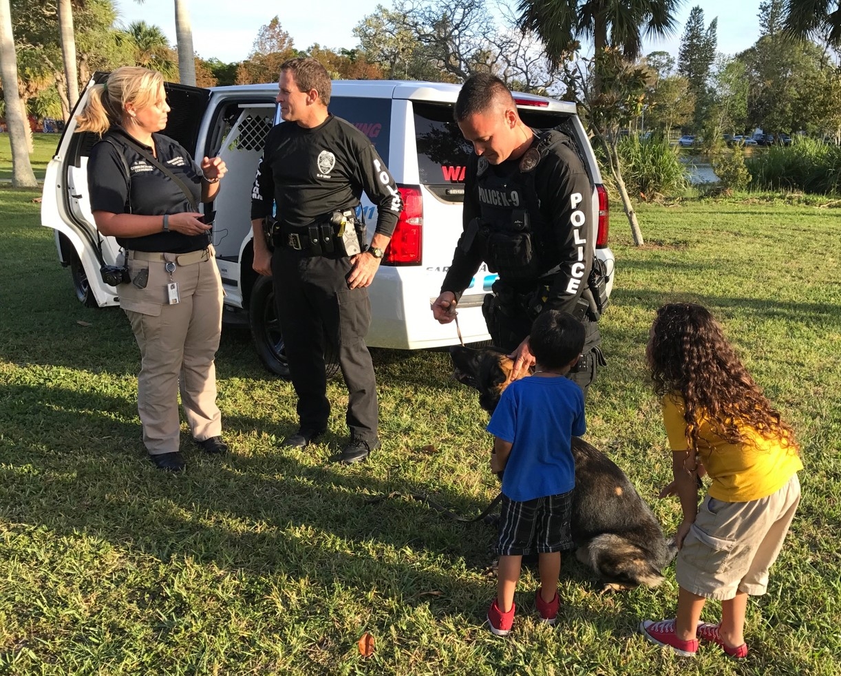 Meeting the Sarasota PD K-9 officers