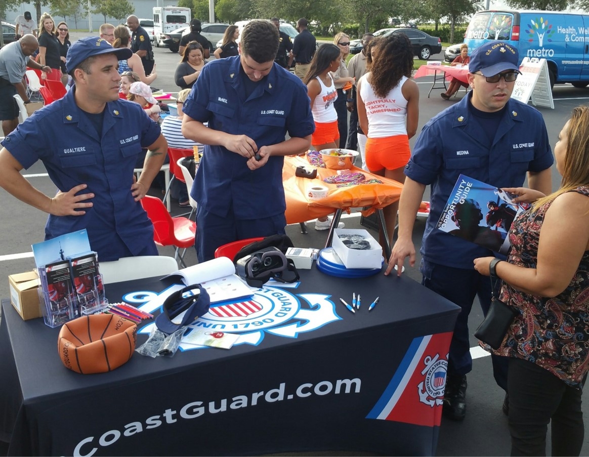 USCG at Tampa Night Out