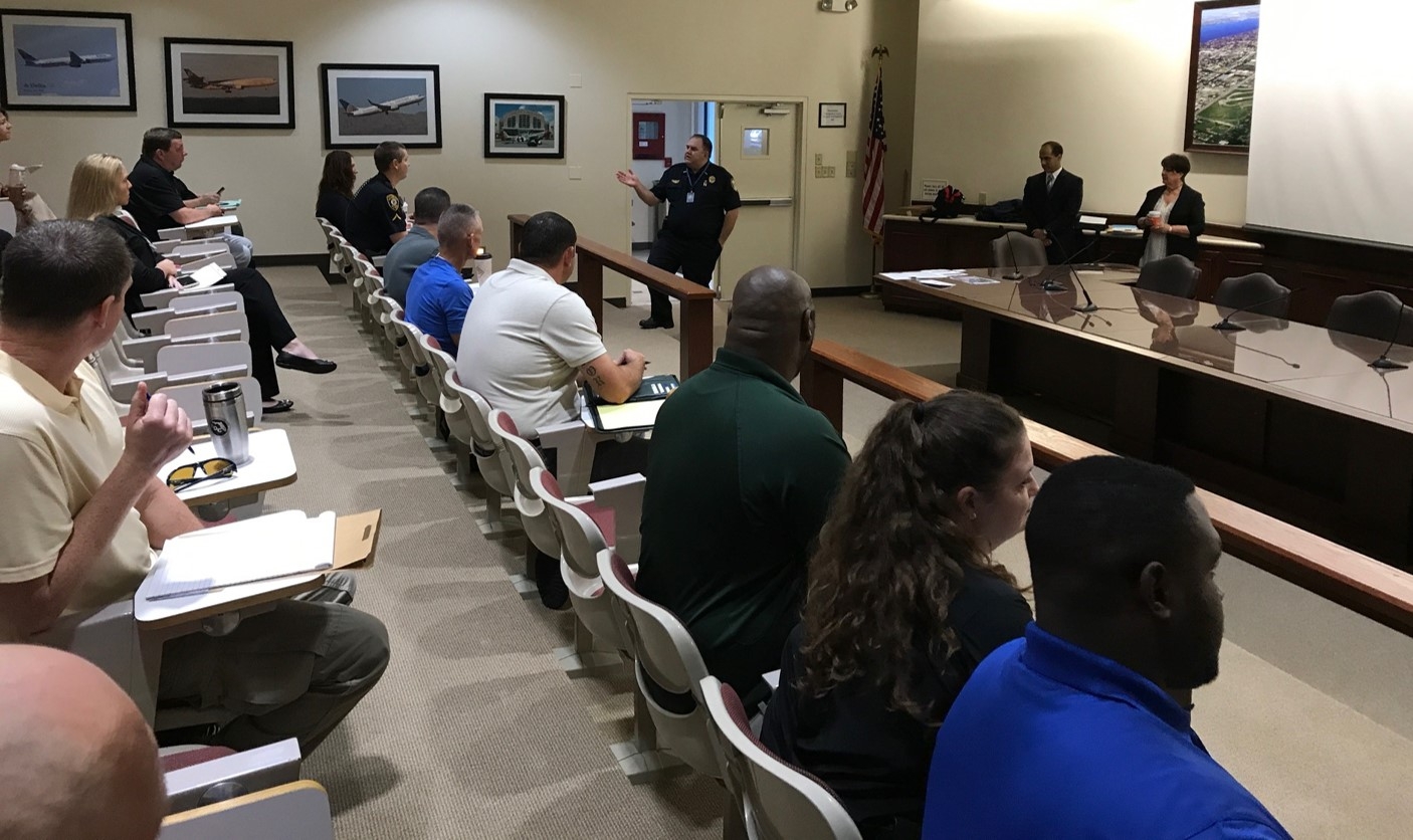 Host Lee County Port Authority PD Chief Chamberlin welcomes attendees.