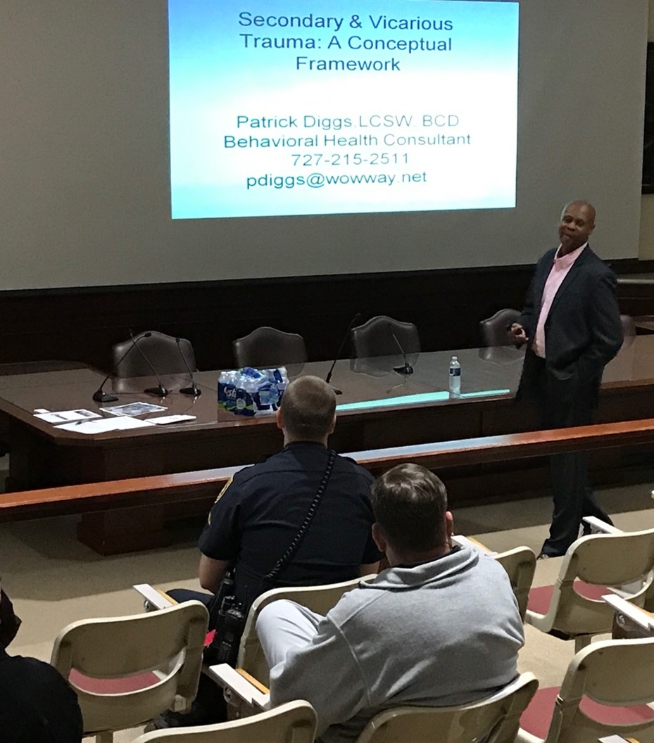 Mr. Diggs talks about secondary trauma.