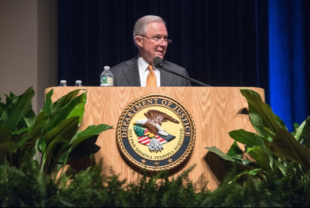 AG Sessions welcomes attendees