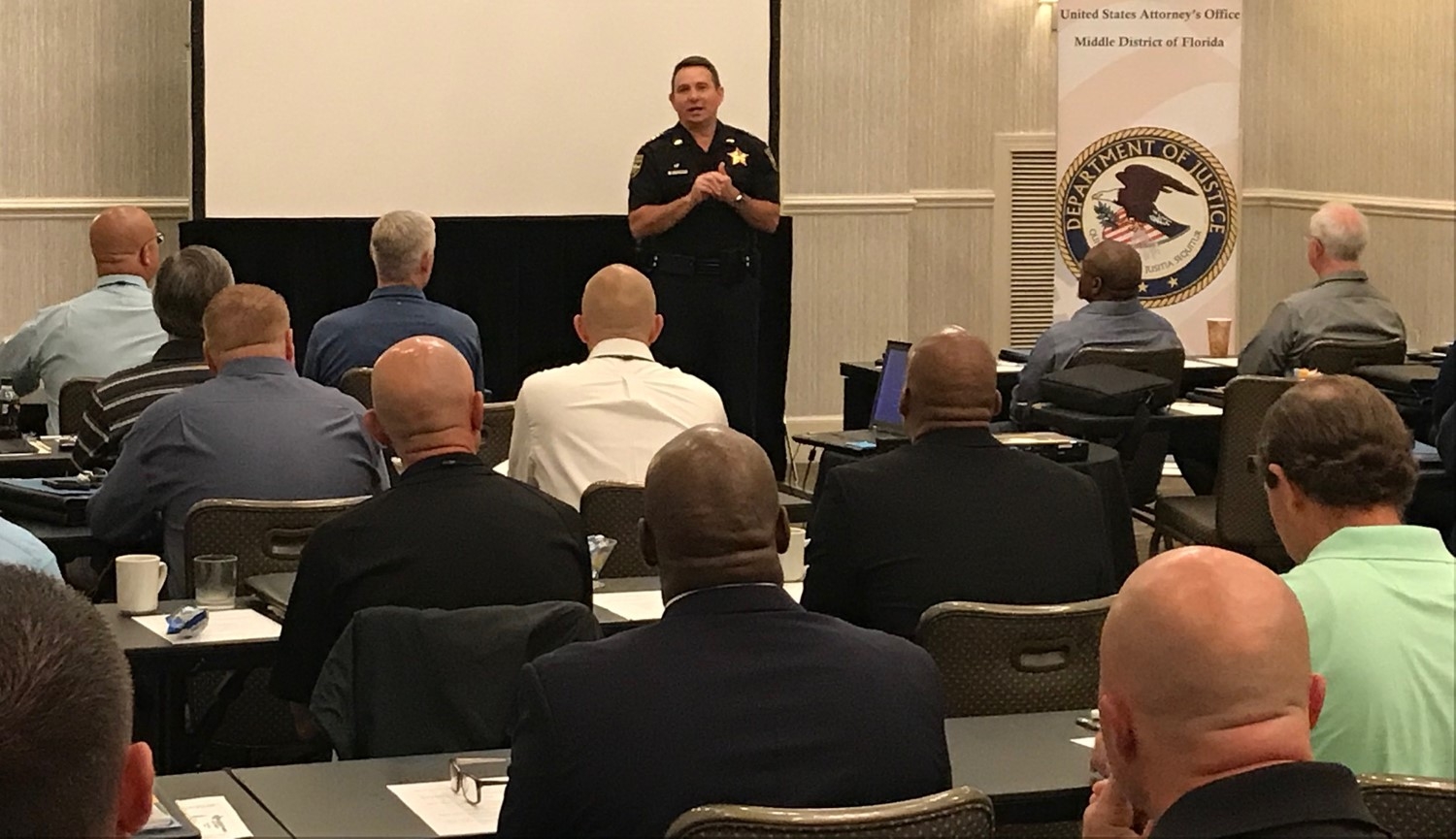 Sheriff Williams welcomes attendees to Jacksonville.