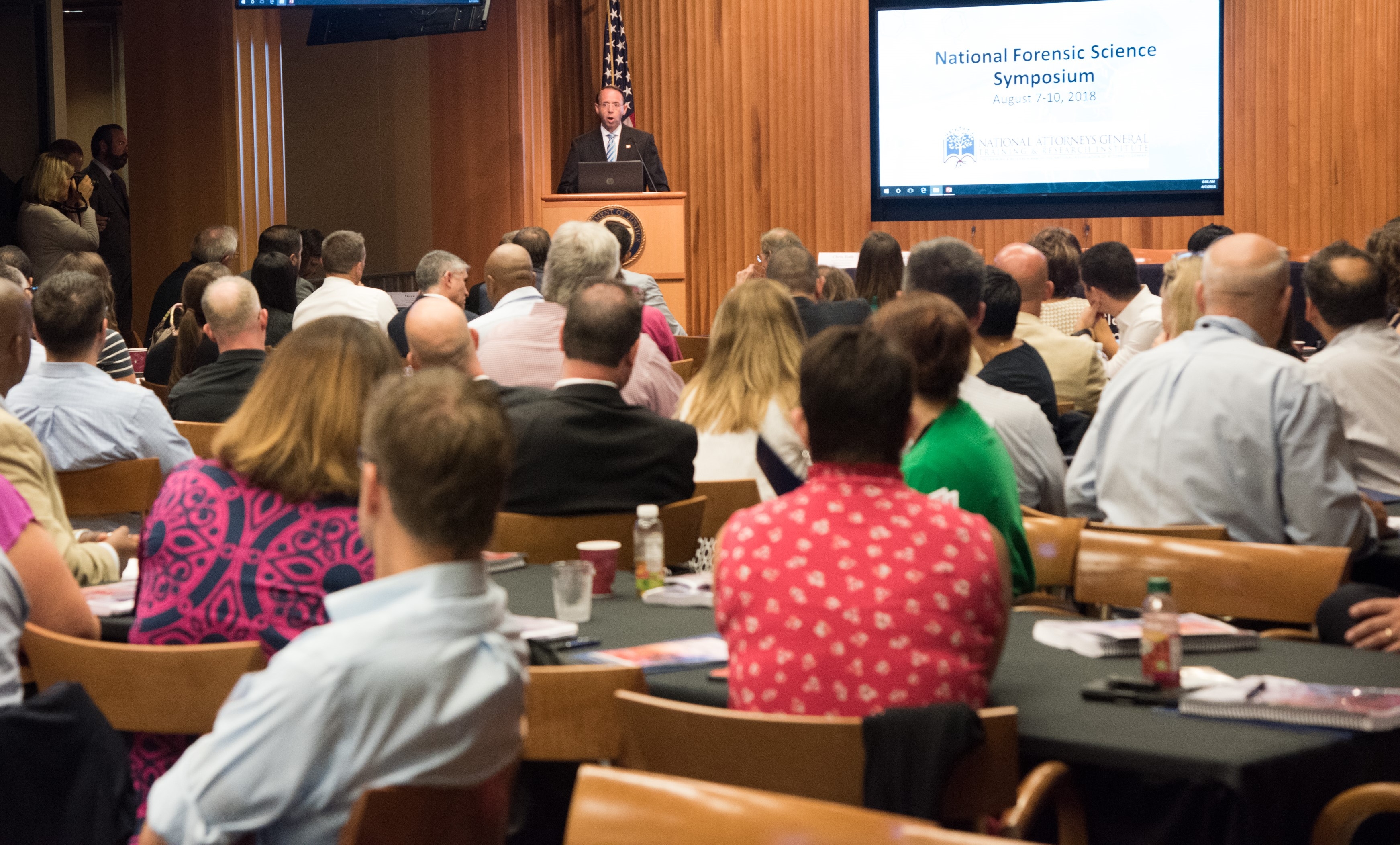 Deputy Attorney General Rosenstein delivers remarks at the National Symposium on Forensic Science