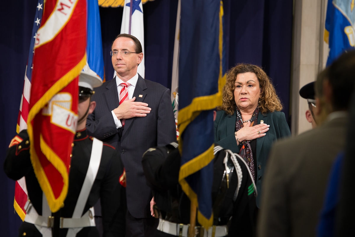 Pledge of Allegiance DAG Rosenstein and USA Chapa Lopez