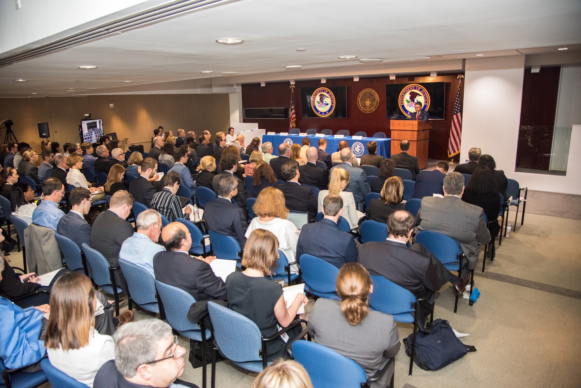 Workshop attendees listen to AAG Delrahim's opening remarks