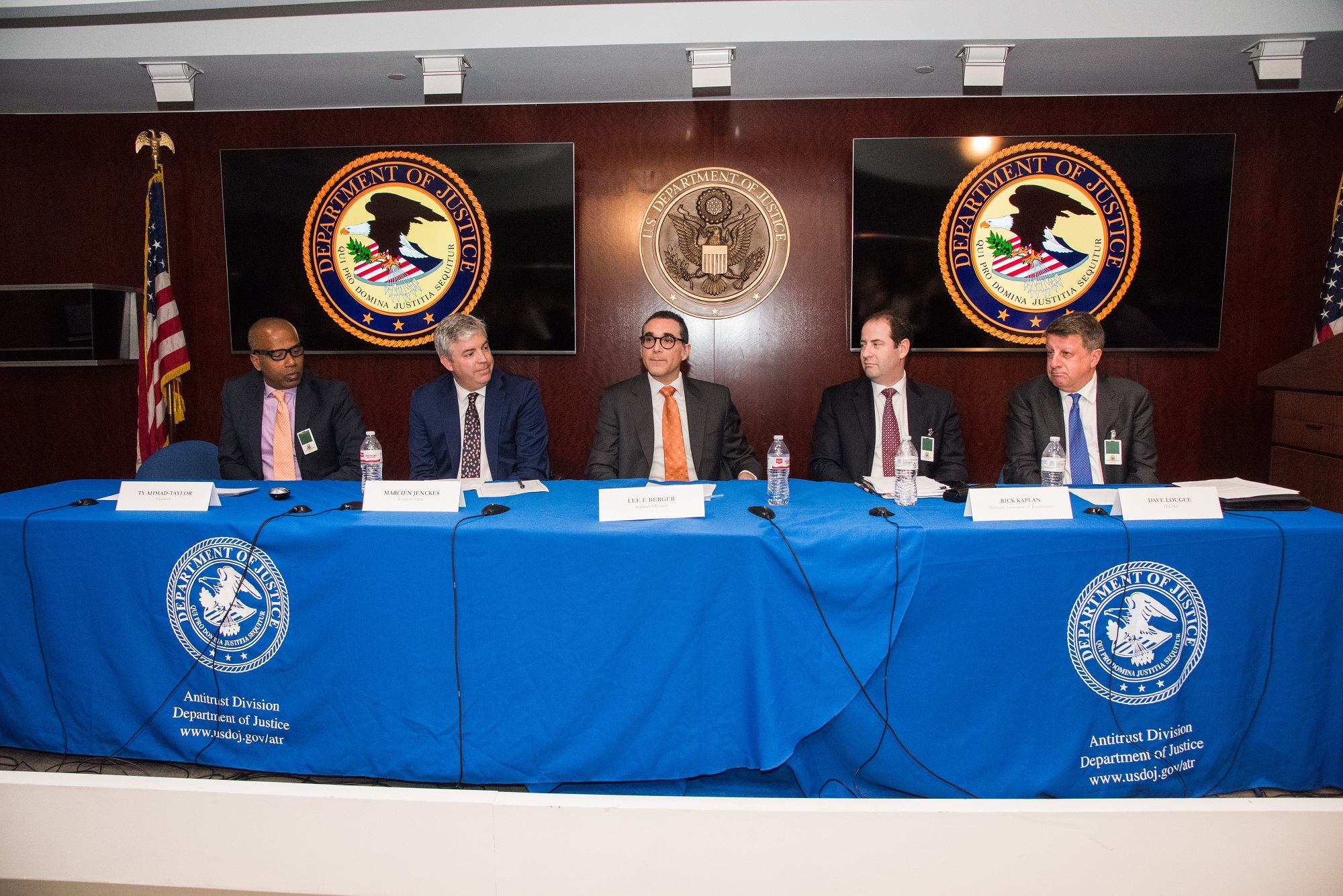 From Left to Right: Ty Ahmad-Taylor, Marcien Jenkes, Lee Berger, Rick Kaplan, Dave Lougee